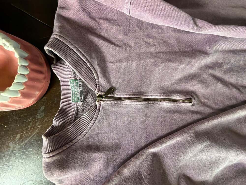 McIntosh & Seymour Half Zip Sweatshirt Size X-Large Purple